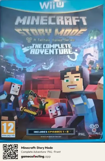Minecraft: Story Mode Nintendo Wii U, PAL box front