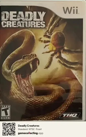 Deadly Creatures Nintendo Wii, NTSC box front