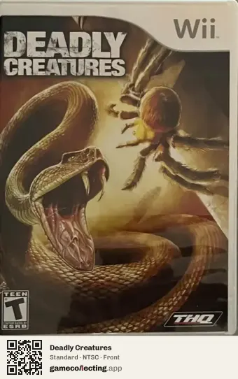 Deadly Creatures Nintendo Wii, NTSC box front