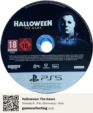 Halloween: The Game PlayStation 5, PAL disc