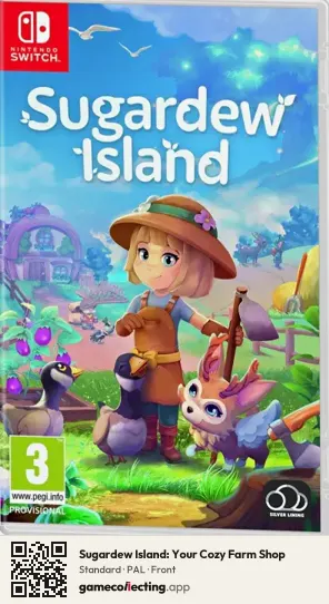 Sugardew Island: Your Cozy Farm Shop Nintendo Switch, PAL box front
