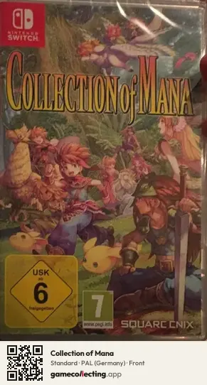 Collection of Mana Nintendo Switch, Germany box front