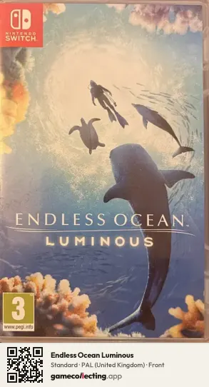 Endless Ocean Luminous Nintendo Switch, United Kingdom box front