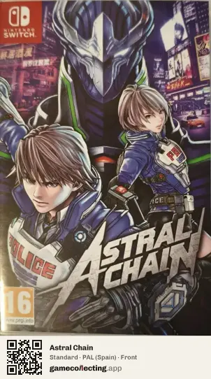 Astral Chain Nintendo Switch, Spain box front