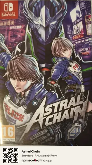 Astral Chain Nintendo Switch, Spain box front