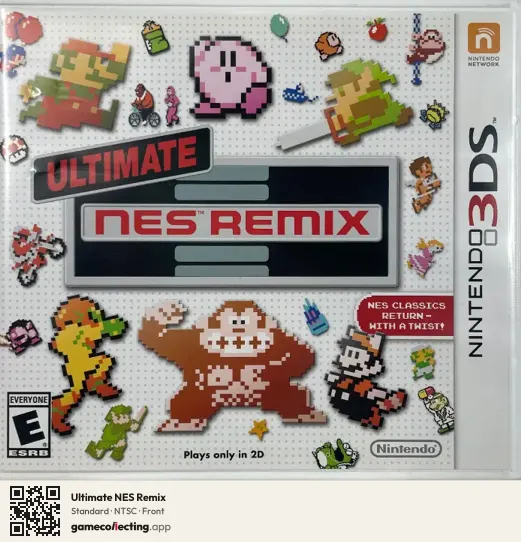 Ultimate NES Remix Nintendo 3DS, NTSC box front