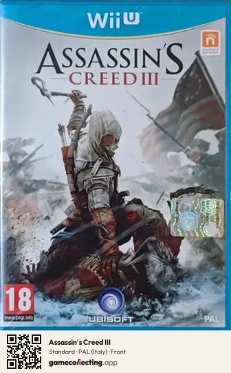 Assassin's Creed III Nintendo Wii U, Italy box front