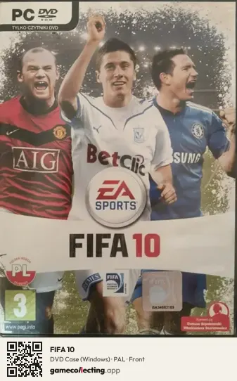 FIFA 10 Computer, PAL box front