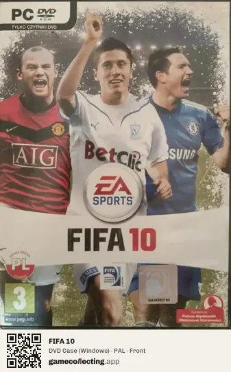 FIFA 10 Computer, PAL box front