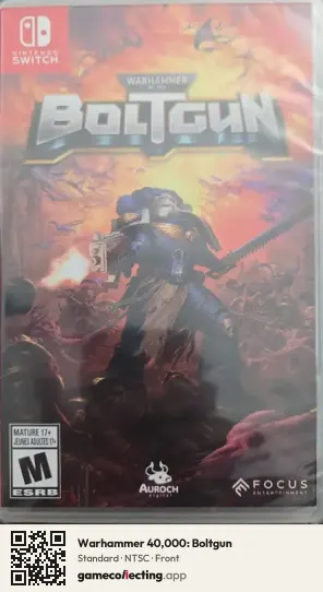Warhammer 40,000: Boltgun Nintendo Switch, NTSC box front