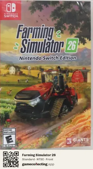 Farming Simulator 26 Nintendo Switch, NTSC box front