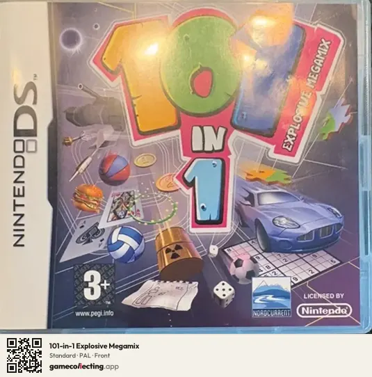 101-in-1 Explosive Megamix Nintendo DS, PAL box front
