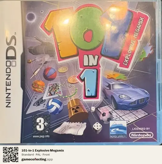 101-in-1 Explosive Megamix Nintendo DS, PAL box front
