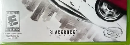 Split/Second, the ESRB box on its front