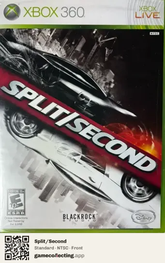 Split/Second Xbox 360, NTSC box front