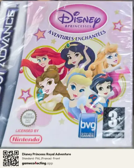 Disney Princess: Royal Adventure Game Boy Advance, France box front