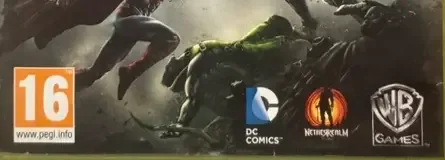 Injustice: Gods Among Us, the PEGI square on its front