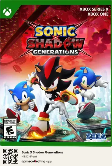 Sonic X Shadow Generations Xbox Series X, NTSC box front