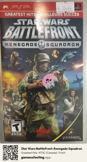Star Wars Battlefront: Renegade Squadron PlayStation Portable, Canada box front
