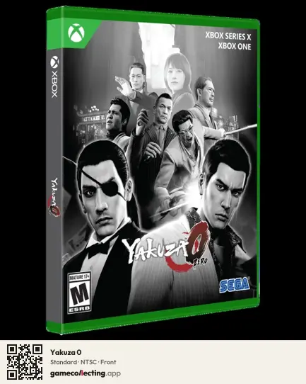Yakuza 0 Xbox Series X, NTSC box front