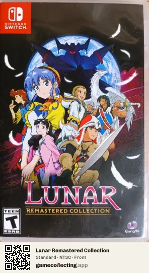 Lunar Remastered Collection Nintendo Switch, NTSC box front