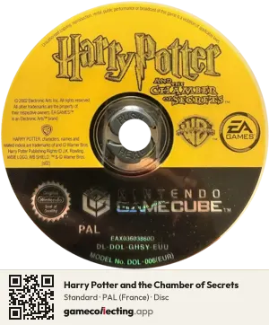 Harry Potter and the Chamber of Secrets Nintendo GameCube, PAL disc