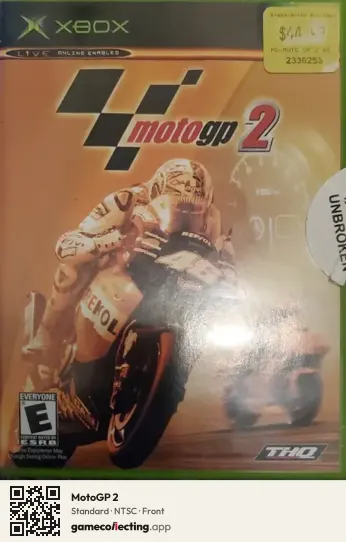 MotoGP 2 Xbox, NTSC box front