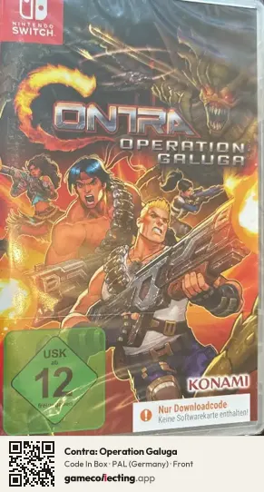 Contra: Operation Galuga Nintendo Switch, Germany box front
