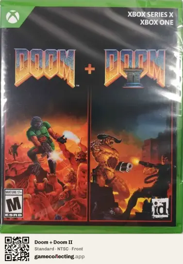 Doom + Doom II Xbox Series X, NTSC box front