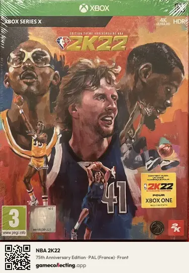NBA 2K22 Xbox Series X, France box front