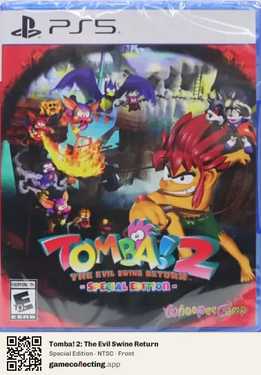 Tomba! 2: The Evil Swine Return PlayStation 5, NTSC box front