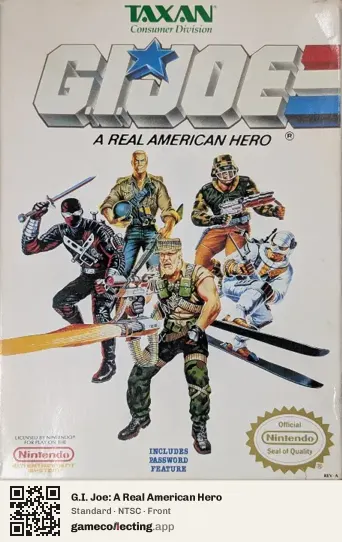 G.I. Joe: A Real American Hero Nintendo Entertainment System, NTSC box front