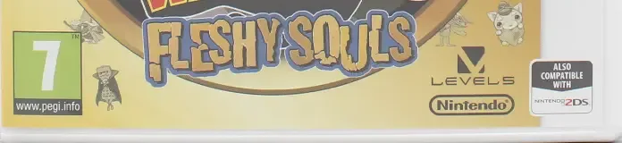 Yo-kai Watch 2: Fleshy Souls, the PEGI square on its front