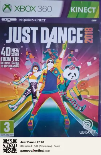 Just Dance 2018 Xbox 360, Germany box front