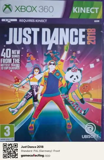 Just Dance 2018 Xbox 360, Germany box front