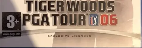 Tiger Woods PGA Tour 06, the PEGI square on its front