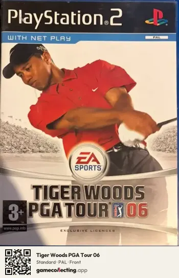 Tiger Woods PGA Tour 06 PlayStation 2, PAL box front