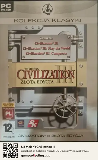 Sid Meier's Civilization III Computer, PAL box front