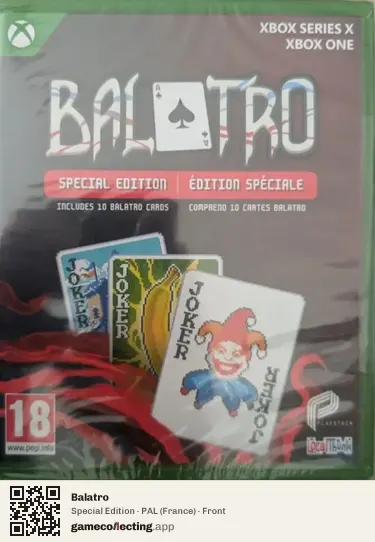 Balatro Xbox Series X, France box front