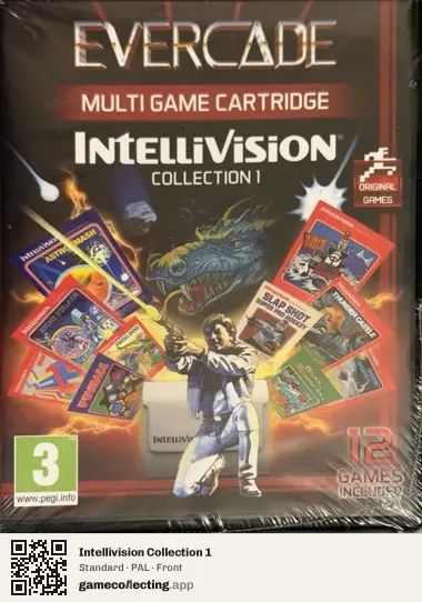 Intellivision Collection 1 Evercade, PAL box front