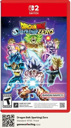 Dragon Ball: Sparking! Zero Nintendo Switch 2, NTSC box front