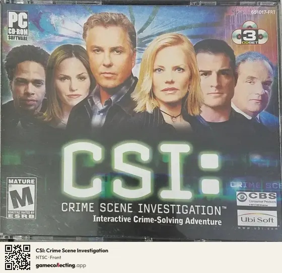 CSI: Crime Scene Investigation Computer, NTSC box front