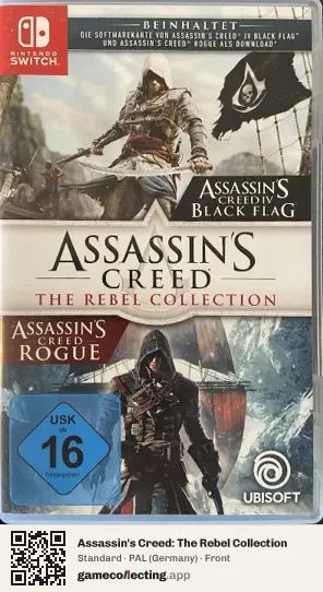 Assassin's Creed: The Rebel Collection Nintendo Switch, Germany box front