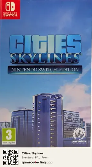 Cities: Skylines Nintendo Switch, PAL box front