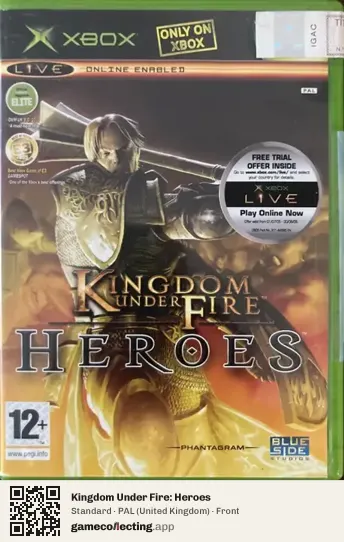 Kingdom Under Fire: Heroes Xbox, United Kingdom box front