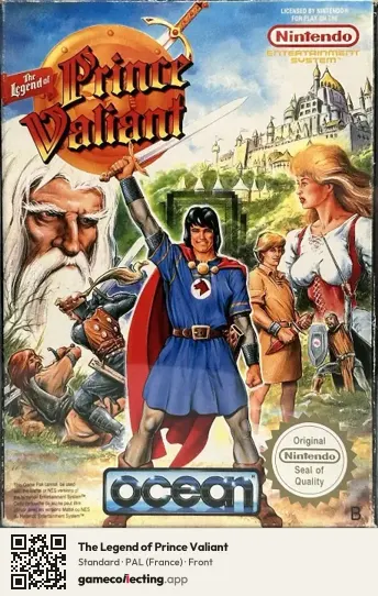 The Legend of Prince Valiant Nintendo Entertainment System, France box front
