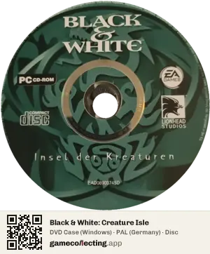 Black & White: Creature Isle Computer, PAL disc