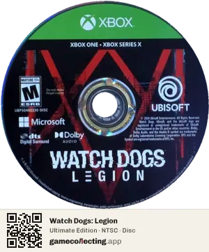 Watch Dogs: Legion Xbox One, NTSC disc