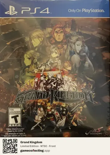 Grand Kingdom PlayStation 4, NTSC box front