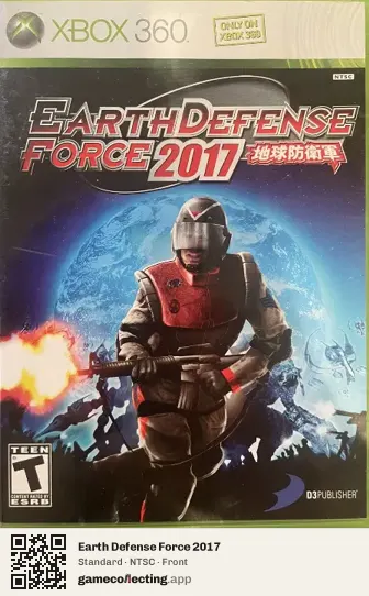 Earth Defense Force 2017 Xbox 360, NTSC box front